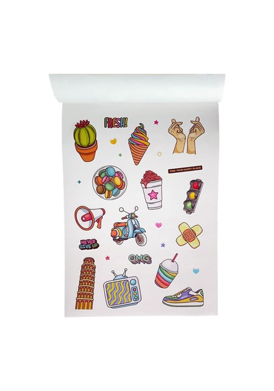 Karışık Sticker Defter 2 Sayfa Capybara Kapibara Diğer