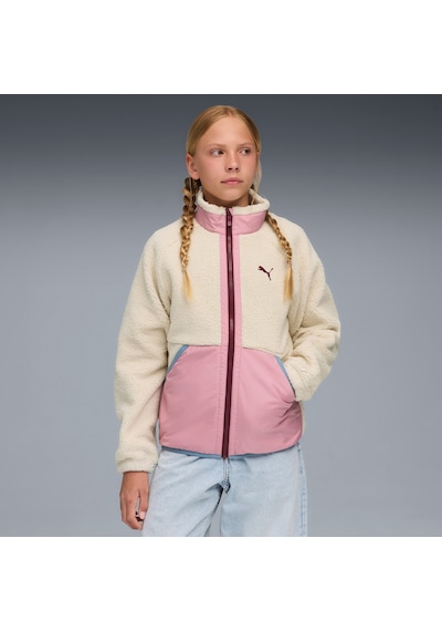 Puma Essential Animal Çocuk Krem Ceket 688405 Krem