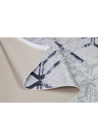 Mariesse Home Modern Desenli Dekoratif Saçaklı Oturma Odası Ve Salon Halısı Gri