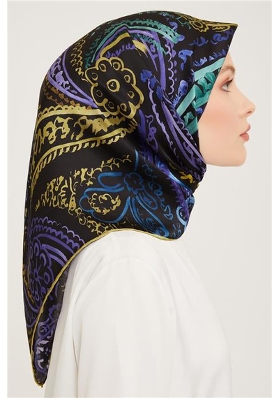 Armine Twill İpek Eşarp 23ka9037 52 Koyu pudra