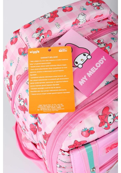 X Dekomus Lisanslı My Melody Sweet Berry Collection Okul,termoslu Beslenme Ve Kalem Çantası,beslenme Kabı,matara Açık Gri