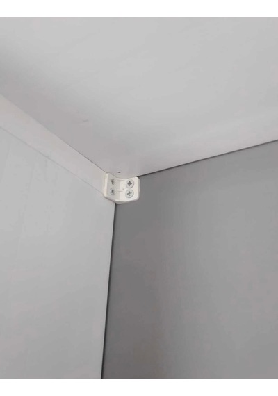 Dolap Bağlantı Aparatı Seti Vidalar Dahil Beyaz