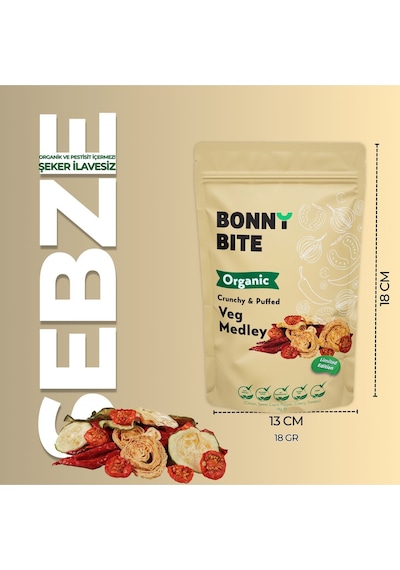 Çıtır Sebze Kapya Biber, Cherry Domates,soğan Atıştırmalığı 5'li Paket 18gr 5 Diğer