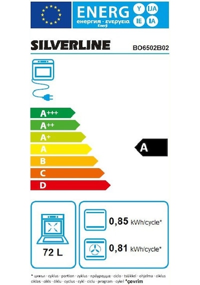 Silverline BO6502B02 S2 72 LT Ankastre Fırın