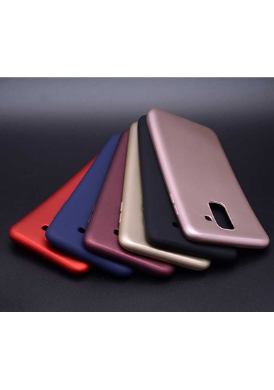 Galaxy J8 Kılıf Zore Premier Silikon Kapak Kırmızı