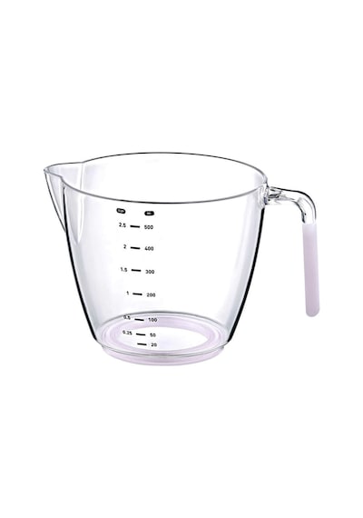 Ölçü Ve Hamur Kabı 500 Ml - Silikon Sap Şeffaf