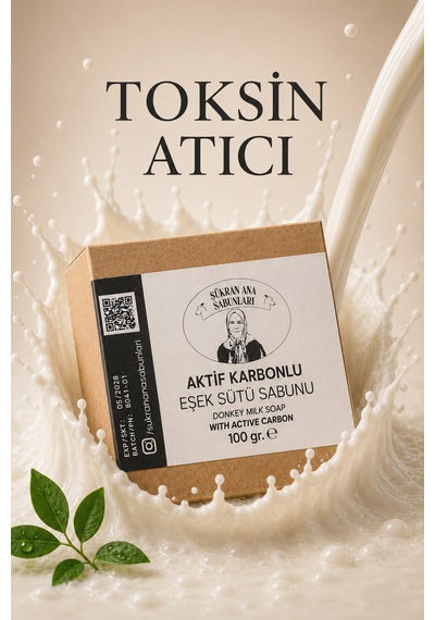 Aktif Karbonlu Eşek Sütü Sabunu 100 Gr