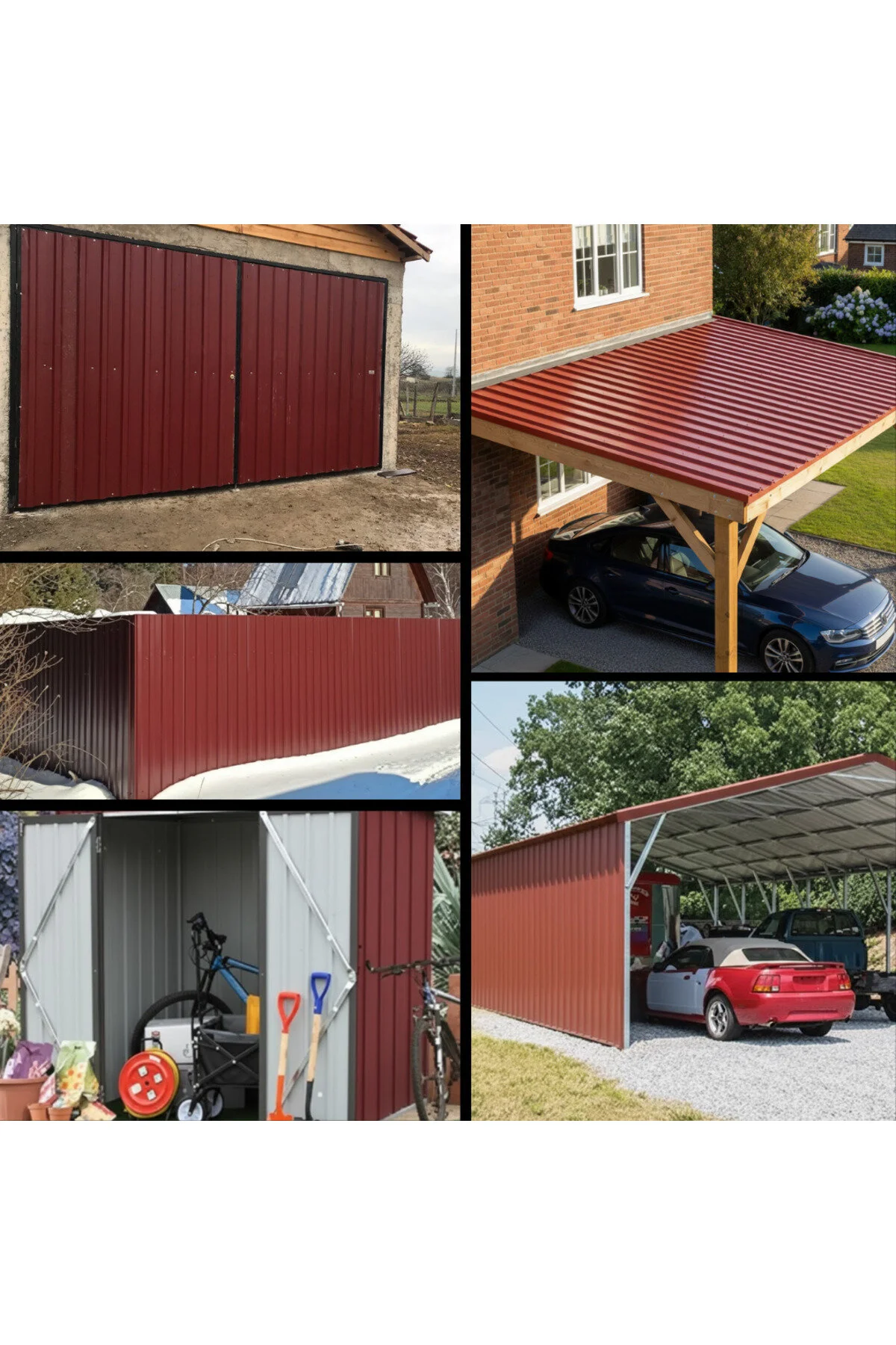 Galvanizli Trapez Çatı Kaplama Sacı 2 Metre 5 Adet-su Geçirmez Ve Paslanmaz Metal Sac