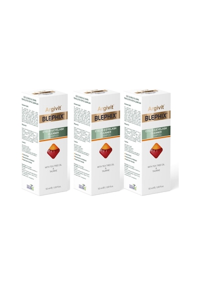 Argivit Blephix Göz Çevresi ve Makyaj Temizleme Şampuanı 3 x 50 ML