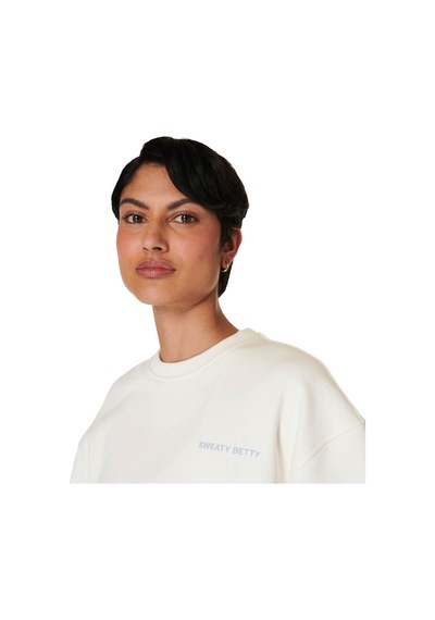 Sweaty Betty Our Strength Is In Each Other Kadın Sweatshirt BEYAZ