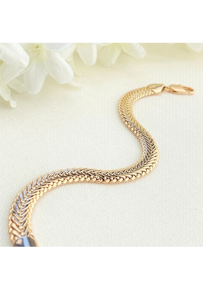 Kyver Kadın Bileklik Yassı Balıksırtı Model Kararmaz Xuping Vip Seri Ürün Rose 19 Cm Rose Gold Kyver Kadın Bileklik Yassı Balıksırtı Model Kararmaz Xuping Vip Seri Ürün Rose 19 Cm Rose Gold
