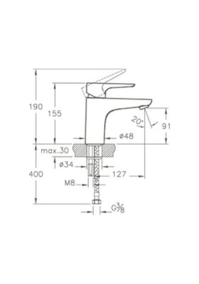 Artema X-Line A42321 Lavabo Bataryası
