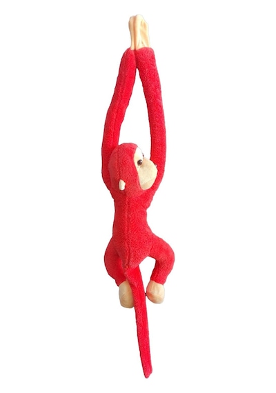 Sevimli Peluş Maymun Oyuncak . Elleri Yapışabilen 70 Cm Mor