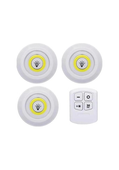 Powermaster Pm-15084 Üçlü Kumandalı Pilli Dokunmatik Portatif Cob Led Işık Aydınlatma