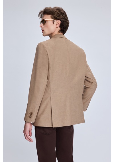 Hatemoğlu Camel Slim Fit Mono Yaka Casual Ceket 14293025a002 032 1964061 CAMEL