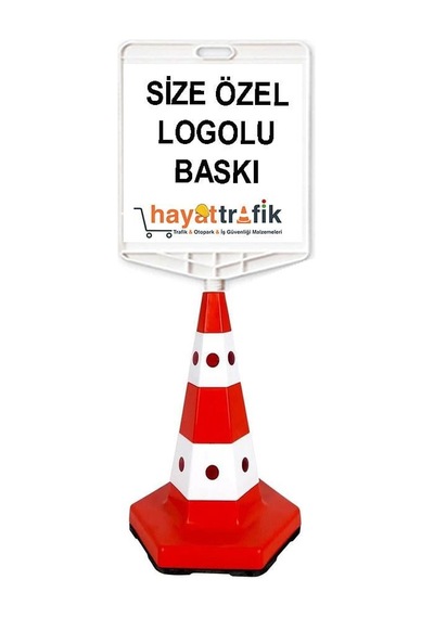 Şirkete Özel Çift Taraf Baskı + Klasik Kedi Gözlü Trafik Konisi
