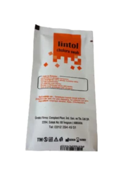 Lintol Alkollü Temizleme Mendili Tek Kullanımlık 50'Li