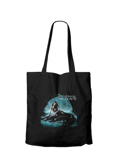 Sirenia Perils Of The Deep Blue Siyah Fermuarlı Bez Çanta Gabardin