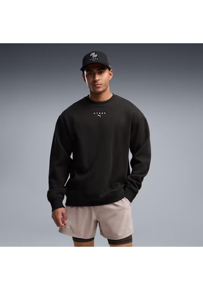 Puma M Puma X Hyrox Crewneck Siyah Erkek Sweatshirt