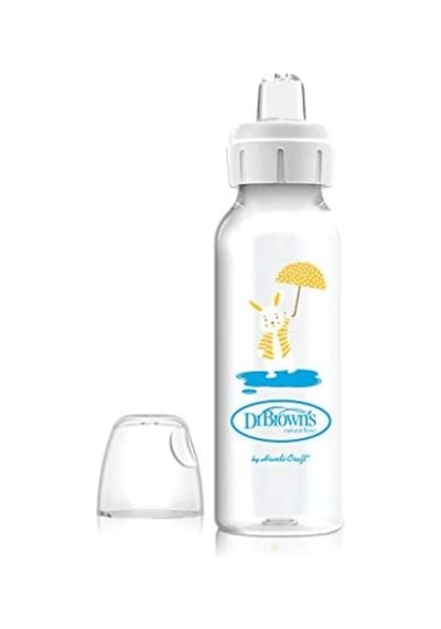 8 Oz/250 Ml Pp Dar Ağız + Sippy Biberon Bardak, Tavşan, Tekli Paket Açık Kahverengi