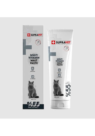 Supravet Kediler İçin Taurinli Multi Vitamin Kedi Macunu 100 G
