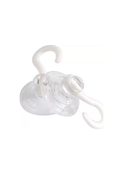 Şeffaf Vantuzlu Askı 24 Adet 4 Cm şeffaf