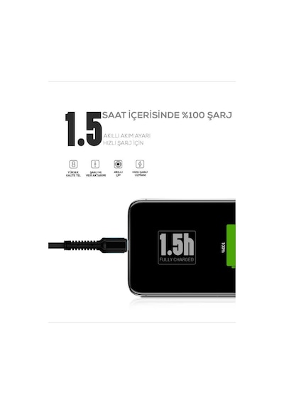 Hasır Kırılmaya Dayanıklı 1M Ls63 Micro Usb Kablo