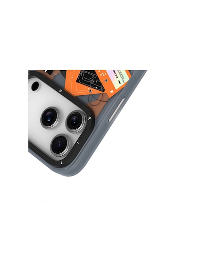 Apple Uyumlu iPhone 17 Pro  Kılıf M-safe Şarj Özellikli Youngkit Different Dimension Serisi Kapak Turuncu Turuncu