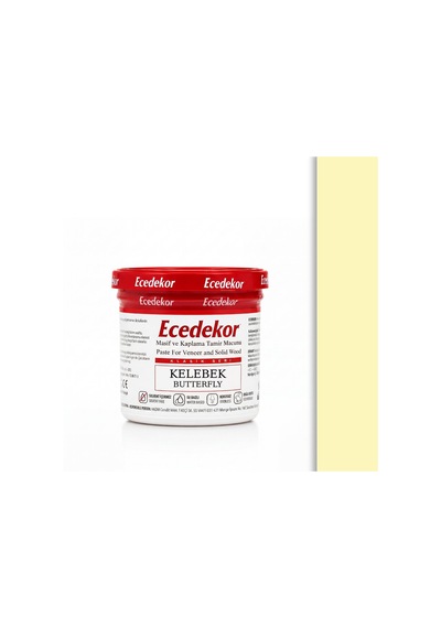 Kelebek Ecedekor Ahşap Dolgu Macunu Bardak 200gr 200 G
