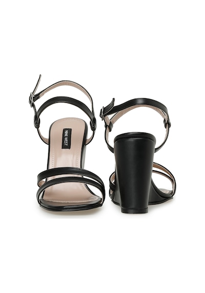 Nine West Moex 3fx Siyah Kadın Dolgu Topuk Sandalet Siyah