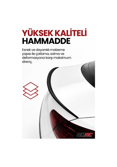 Opel Astra J 2010-2015 Arası Uyumlu Araca Özel Bagaj Spoileri Piano Siyah 1 Parça