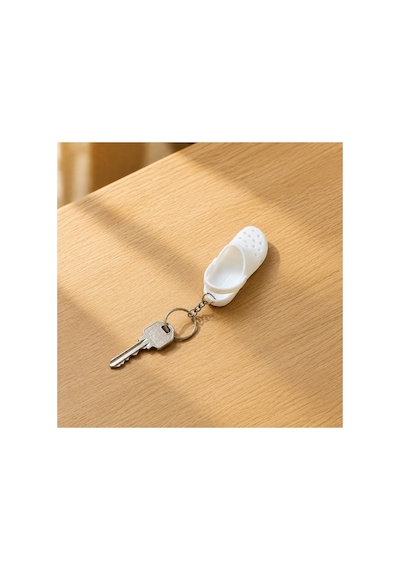 3dmarketi Beyaz Terlik Anahtarlık Charm 2'li Set