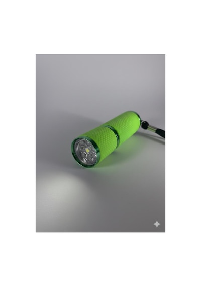 Mini Led El Feneri Anahtarlık Taşınabilir, Güçlü Işık, Kamp & Acil Durum Feneri Yeşil
