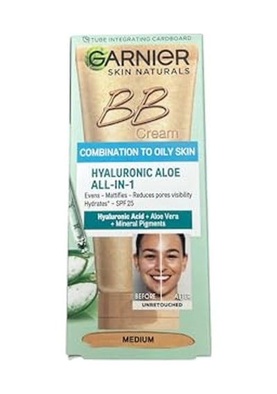 Garnier Bb Krem Hyaluronic Aloe Yağlı Karma Ciltler Orta Ton 50 Ml 00