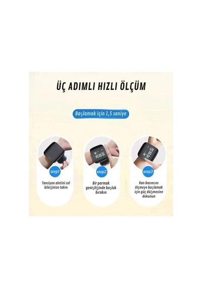 Renkli Lcd Ekranlı Bilekten Tansiyon Aleti Taşınabilir Ve Kolay Kullanım Tansiyon Aleti