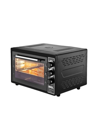 Midi Fırın Kare 38lt Ayarlanabilir Termostat 50 320 C - Saatli 0 - 90 Dk Zil 3 Kademe Hız Ayar E