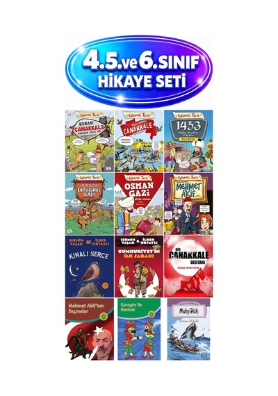 Geçit Vermez Çanakkale Burası Çanakkale Buradan Geçiş Yok Eğlenceli Tarih 12 Kitap Set
