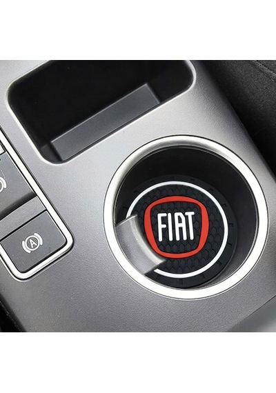 Fiat Silikon Bardaklık Altlığı 2 Li Set Araç Içi Bardak Altlığı Aksesuar