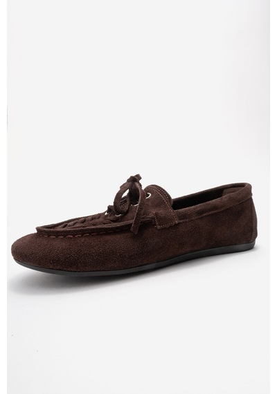 Luvishoes Lorven Kahverengi Süet Hakiki Deri Bağcıklı Kadın Loafer Ayakkabı Kahverengi Luvishoes Lorven Kahverengi Süet Hakiki Deri Bağcıklı Kadın Loafer Ayakkabı Kahverengi