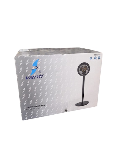 Vanti 10inç 25cm Turbo Fan Ayaklı Vantilatör 45w Metal Pervane 4 Hız Kademeli 60 Dakika Zaman Ayarlı Kcf273