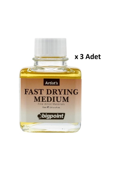 Bigpoint Kuruma Hızlandırıcı Medyum 75 Ml Yağlı Boya X 3 Adet Şeffaf