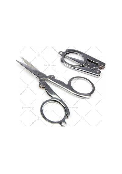 Çelik Katlanır Cep Tipi Seyahat ✂ Makası Açık 12Cm Kapalı 5Cm