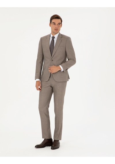 Pierre Cardin Erkek Açık Kahverengi Takım Elbise 50295825-vr002 Açık Kahverengi