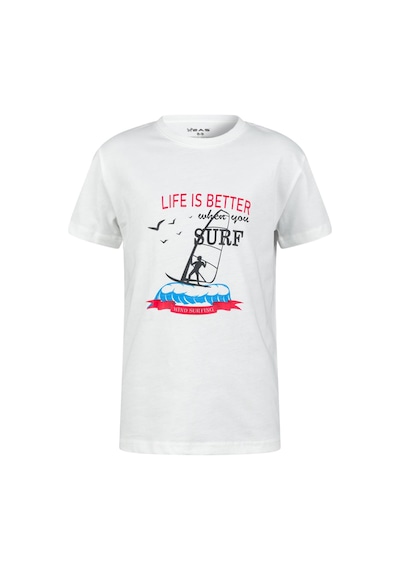 2as Aja Çocuk Baskılı T-shirt 219 Beyaz