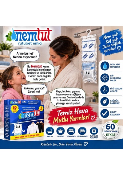 Nem Alıcı Rutubet Emici Koku Giderici Korozyon Önleyici 2 Kutu Içerisinde 4 Paket Diğer
