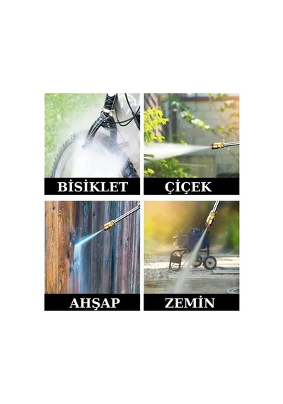 Zenvia Şarjlı Oto Yıkama, Bahçe Sulama Tabancası Makinesi Yüksek Basınçlı Znv2026