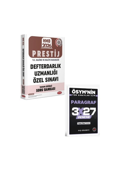Data 2026 Hmb Gys Defterdarlık Uzmanlığı Prestij Tamamı Çözümlü Soru Bankası+ Evp Akademi Paragraf