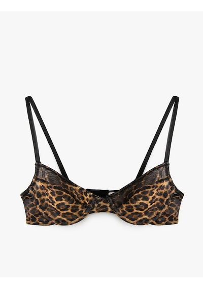 Koton Tül Detaylı Balenli Leopar Desenli Sütyen Leopar Desenli 6wlk10033mk Leopar Desenli Koton Tül Detaylı Balenli Leopar Desenli Sütyen Leopar Desenli 6wlk10033mk Leopar Desenli