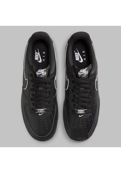 Nike Blank White Shades Illuminate This Pitch-dark Air Force 1 SİYAH-BEYAZ