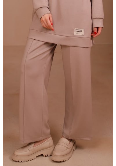 Balenbi Kadın Oysh Modal Kumaş Oversize 80 Cm Tunik Bol Paça Pantolon Tesettür Takım 1228 Bej Balenbi Kadın Oysh Modal Kumaş Oversize 80 Cm Tunik Bol Paça Pantolon Tesettür Takım 1228 Bej